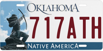 OK license plate 717ATH