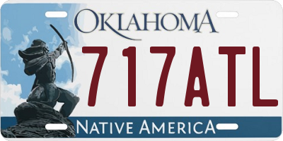 OK license plate 717ATL