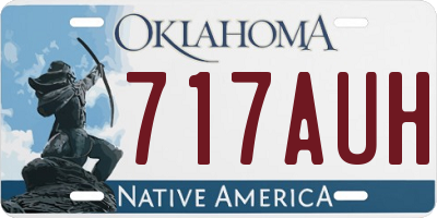 OK license plate 717AUH