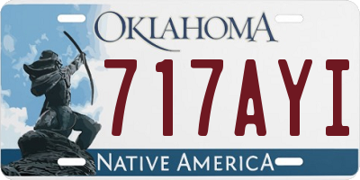OK license plate 717AYI