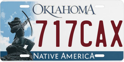 OK license plate 717CAX