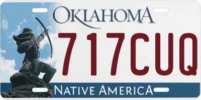 OK license plate 717CUQ