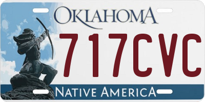 OK license plate 717CVC