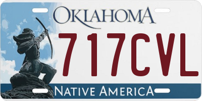 OK license plate 717CVL