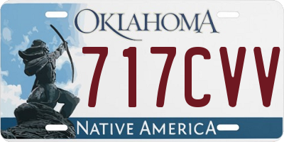 OK license plate 717CVV