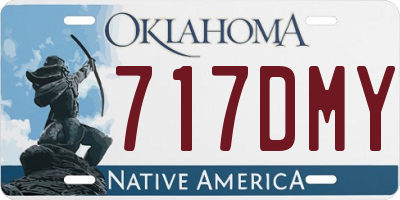 OK license plate 717DMY