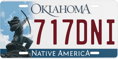 OK license plate 717DNI
