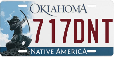OK license plate 717DNT