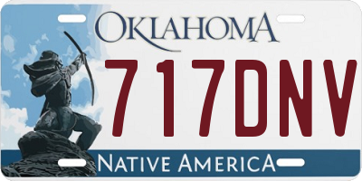 OK license plate 717DNV