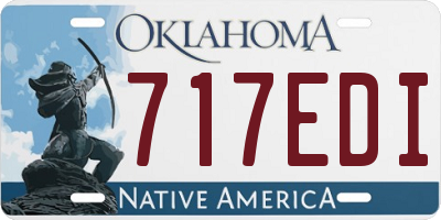 OK license plate 717EDI