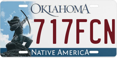 OK license plate 717FCN