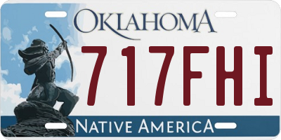 OK license plate 717FHI