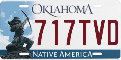 OK license plate 717TVD