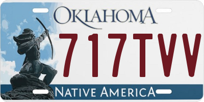 OK license plate 717TVV