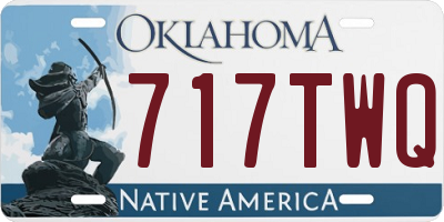OK license plate 717TWQ