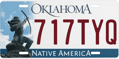 OK license plate 717TYQ