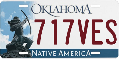 OK license plate 717VES