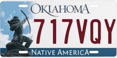 OK license plate 717VQY