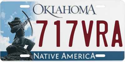 OK license plate 717VRA