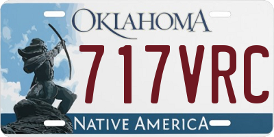 OK license plate 717VRC