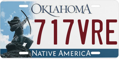 OK license plate 717VRE