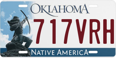 OK license plate 717VRH