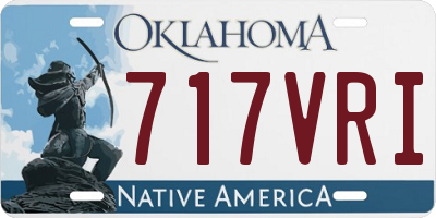 OK license plate 717VRI