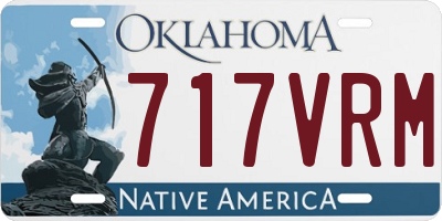 OK license plate 717VRM