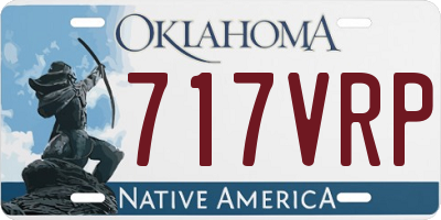 OK license plate 717VRP