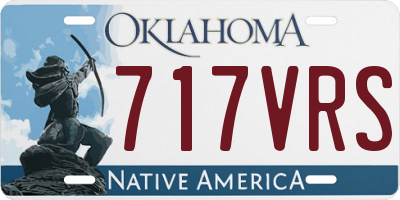 OK license plate 717VRS
