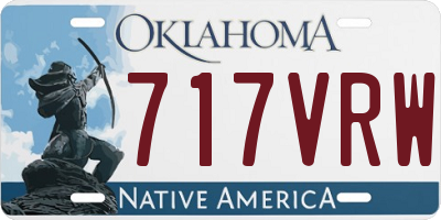 OK license plate 717VRW