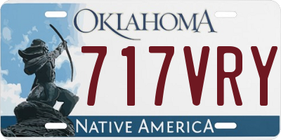 OK license plate 717VRY
