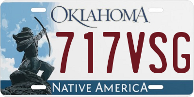 OK license plate 717VSG