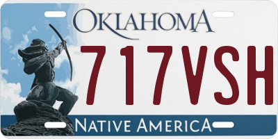 OK license plate 717VSH
