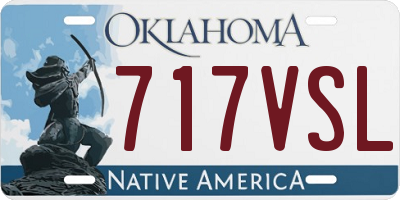 OK license plate 717VSL