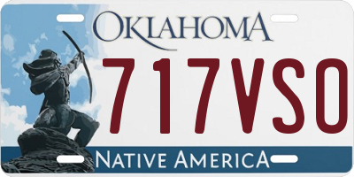 OK license plate 717VSO