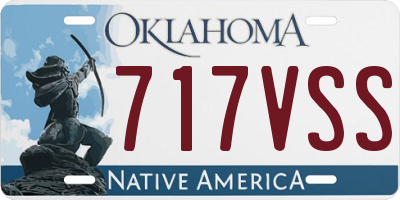 OK license plate 717VSS