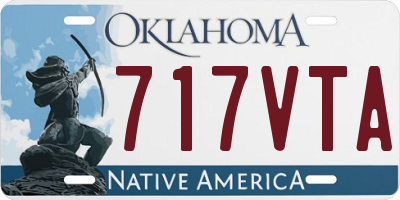 OK license plate 717VTA