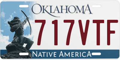 OK license plate 717VTF