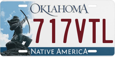 OK license plate 717VTL