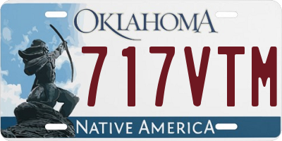 OK license plate 717VTM