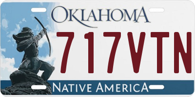 OK license plate 717VTN