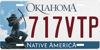 OK license plate 717VTP
