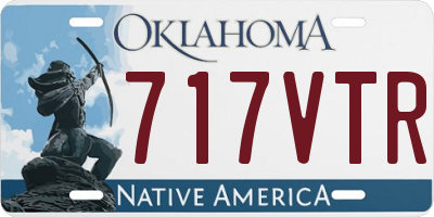 OK license plate 717VTR