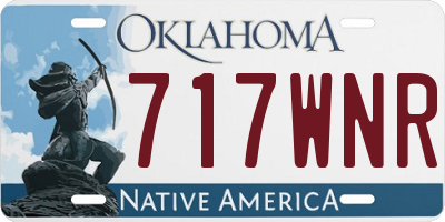 OK license plate 717WNR