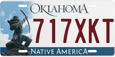 OK license plate 717XKT