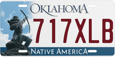 OK license plate 717XLB