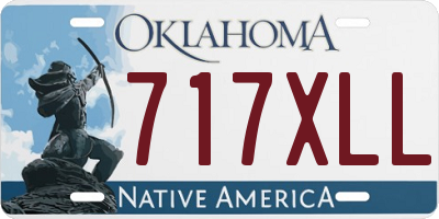 OK license plate 717XLL