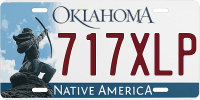 OK license plate 717XLP