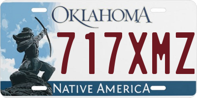 OK license plate 717XMZ